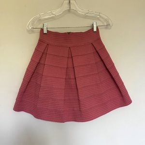 Pink flare bandage skirt